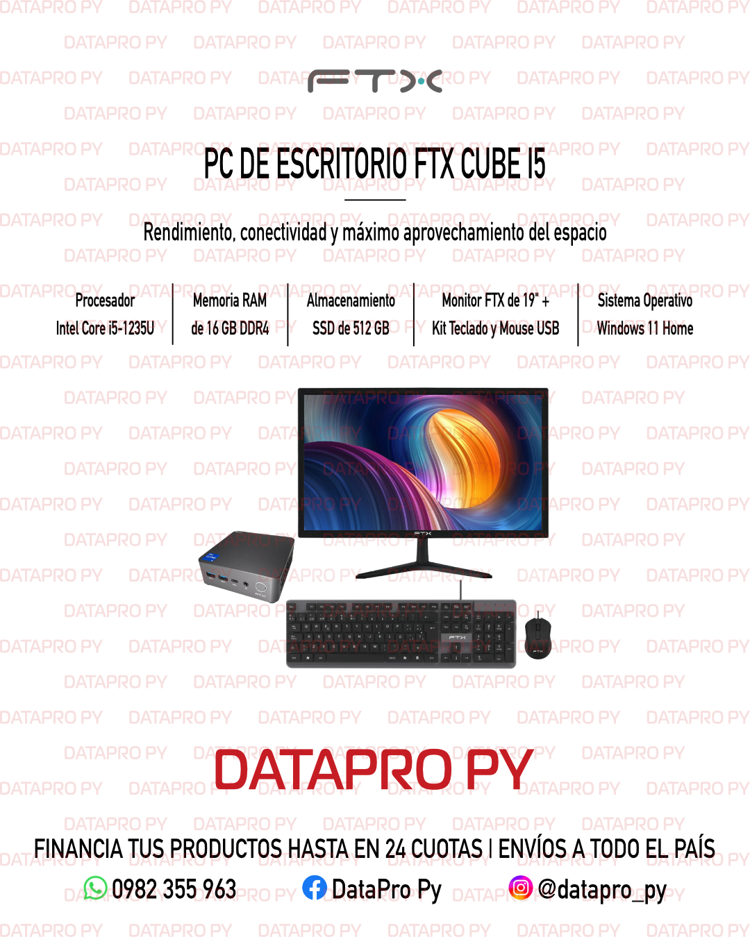 PC de Escritorio FTX Cube i5